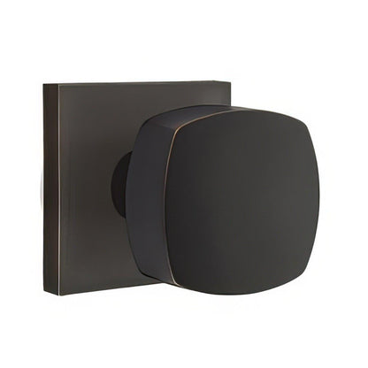 Emtek 5210FRKUS Freestone Knob 2-3/8" Backset Privacy With Square Rose.