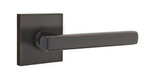 Emtek 5210FRLUSLH Freestone Lever Left Hand 2-3/8" Backset Privacy With Square Rose.