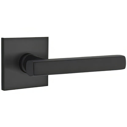 Emtek 5210FRLUSRH Freestone Lever Right Hand 2-3/8" Backset Privacy With Square Rose.