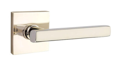 Emtek 5210FRLUSRH Freestone Lever Right Hand 2-3/8" Backset Privacy With Square Rose.