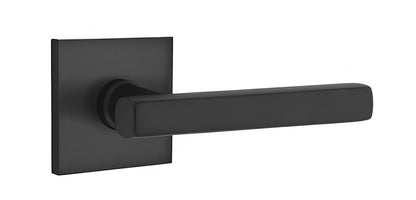 Emtek 5210FRLUSLH Freestone Lever Left Hand 2-3/8" Backset Privacy With Square Rose.