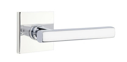 Emtek 5210FRLUSRH Freestone Lever Right Hand 2-3/8" Backset Privacy With Square Rose.