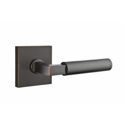 Emtek 5210HECUSRH Hercules Lever Right Hand 2-3/8" Backset Privacy With Square Rose.
