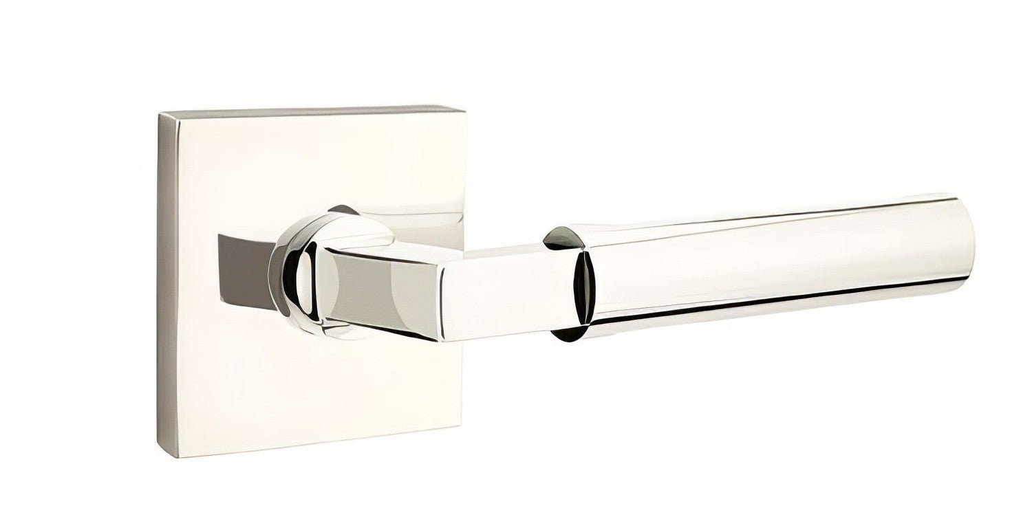 Emtek 5210HECUSRH Hercules Lever Right Hand 2-3/8" Backset Privacy With Square Rose.