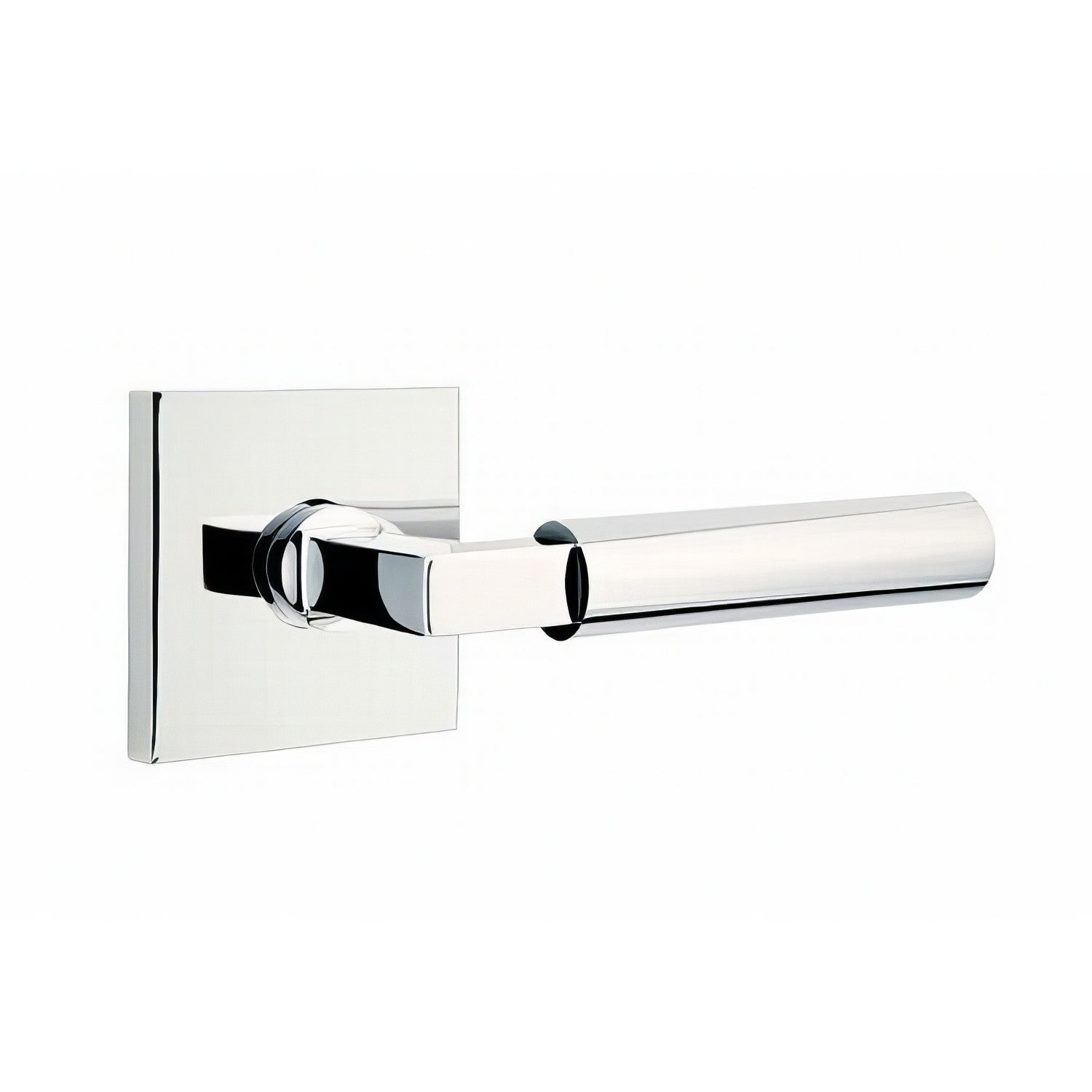 Emtek 5210HECUSLH Hercules Lever Left Hand 2-3/8" Backset Privacy With Square Rose.