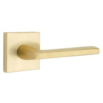 Emtek 5210HLOUSLH Helios Lever Left Hand Privacy With Square Rose