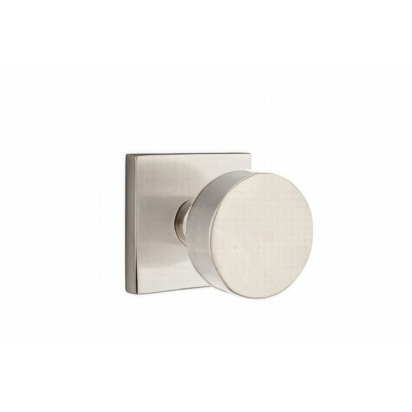 Emtek 5210ROUUS Round Knob 2-3/8" Backset Privacy With Square Rose.