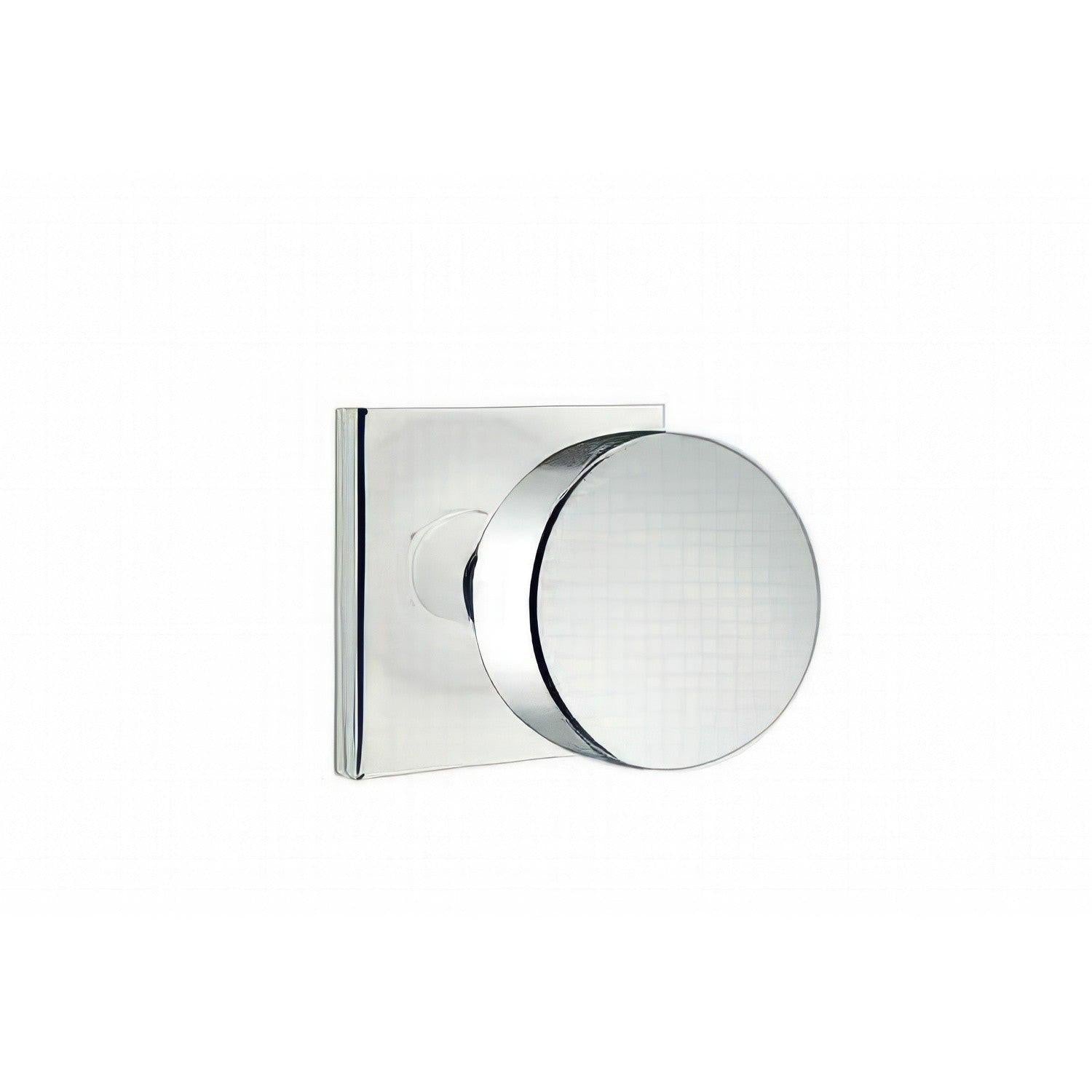 Emtek 5210ROUUS Round Knob 2-3/8" Backset Privacy With Square Rose.