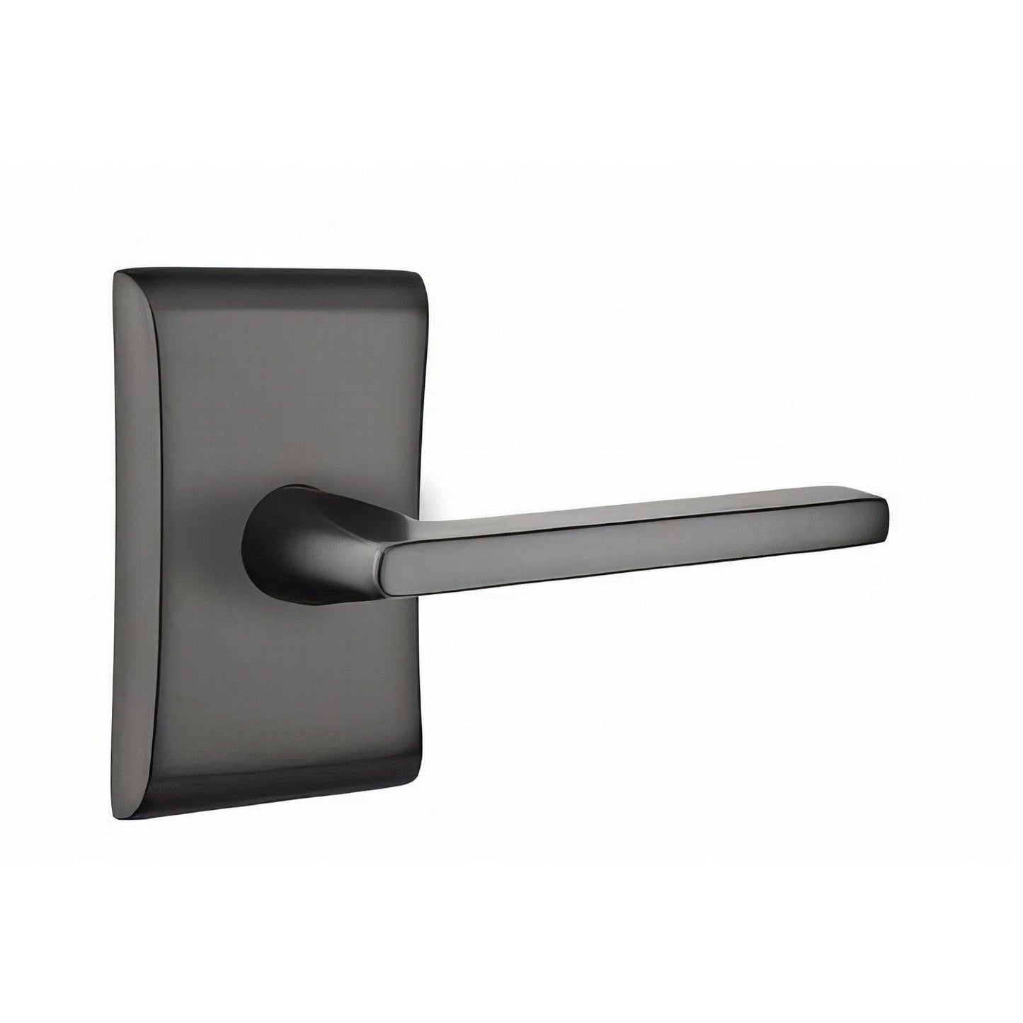 Emtek 5211HLOUSLH Helios Lever Left Hand 2-3/8" Backset Privacy With Neos Rose.