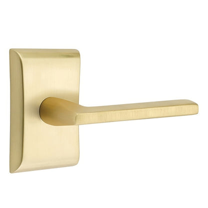 Emtek 5211HLOUSRH Helios Lever Right Hand 2-3/8" Backset Privacy With Neos Rose