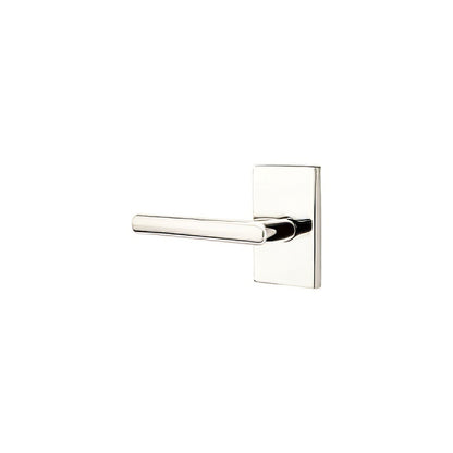 Emtek 5212STUUSRH Stuttgart Lever Right Hand 2-3/8" Backset Privacy With Modern Rectangular Rose