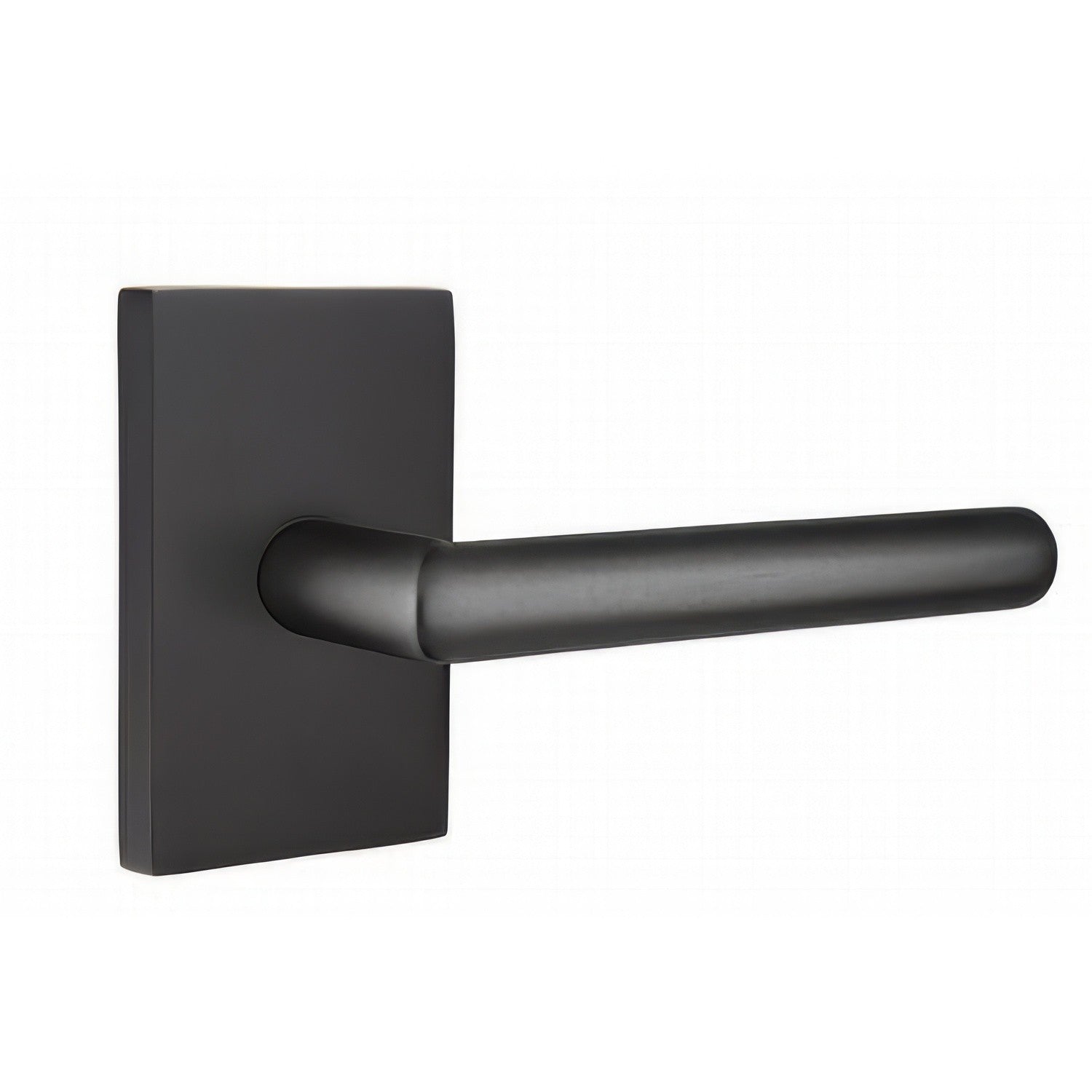 Emtek 5212STUUSRH Stuttgart Lever Right Hand 2-3/8" Backset Privacy With Modern Rectangular Rose