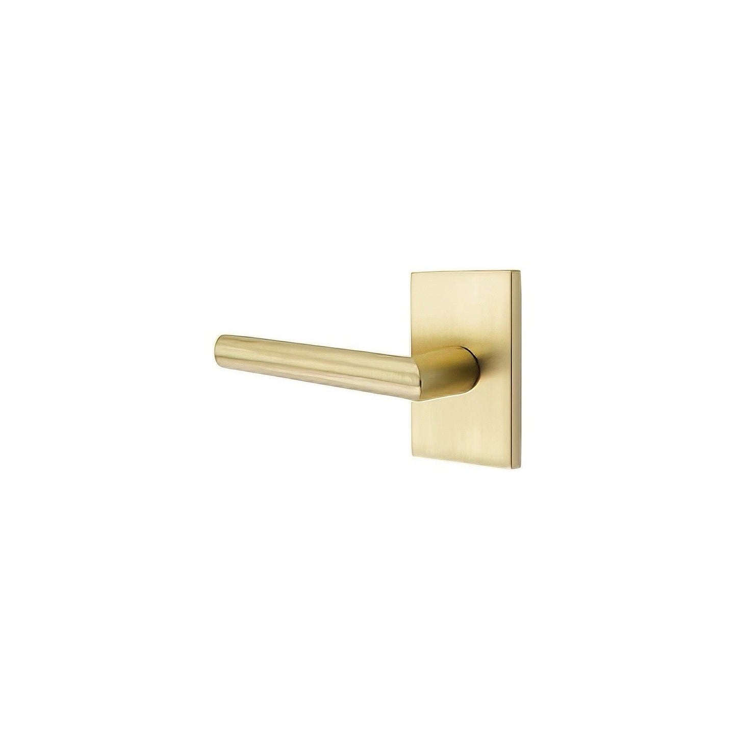 Emtek 5212STUUSRH Stuttgart Lever Right Hand 2-3/8" Backset Privacy With Modern Rectangular Rose