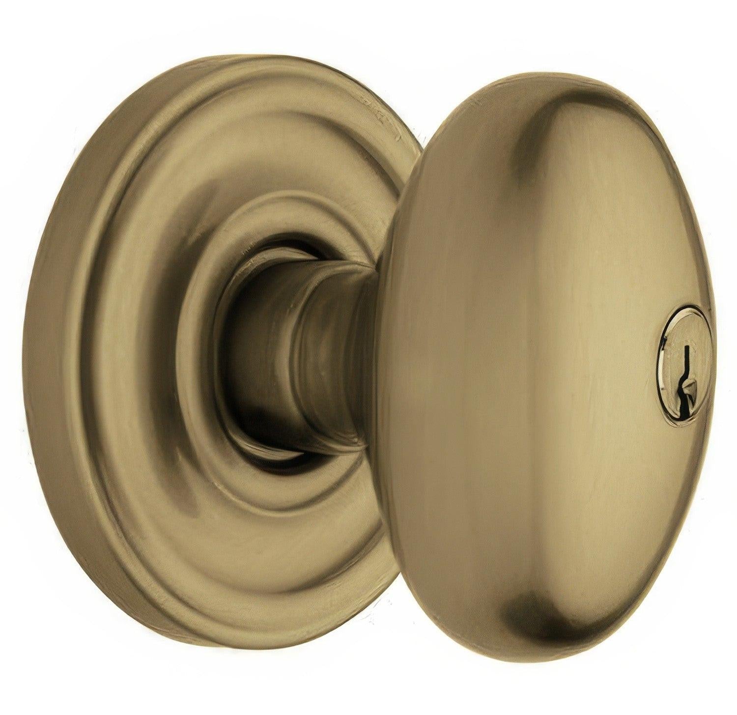 Baldwin 5225.ENTR Egg Style Keyed Knobset.