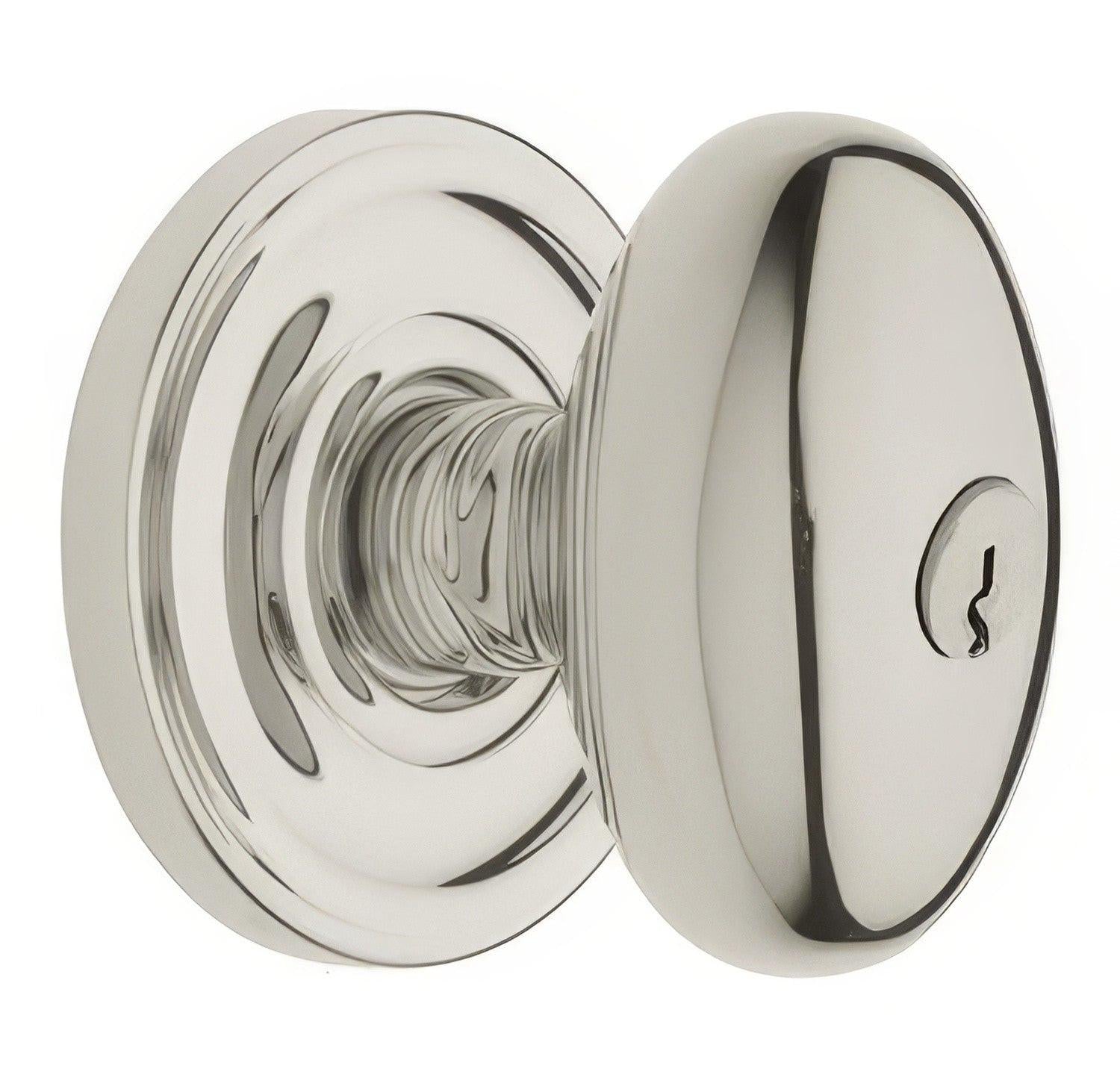 Baldwin 5225.ENTR Egg Style Keyed Knobset.