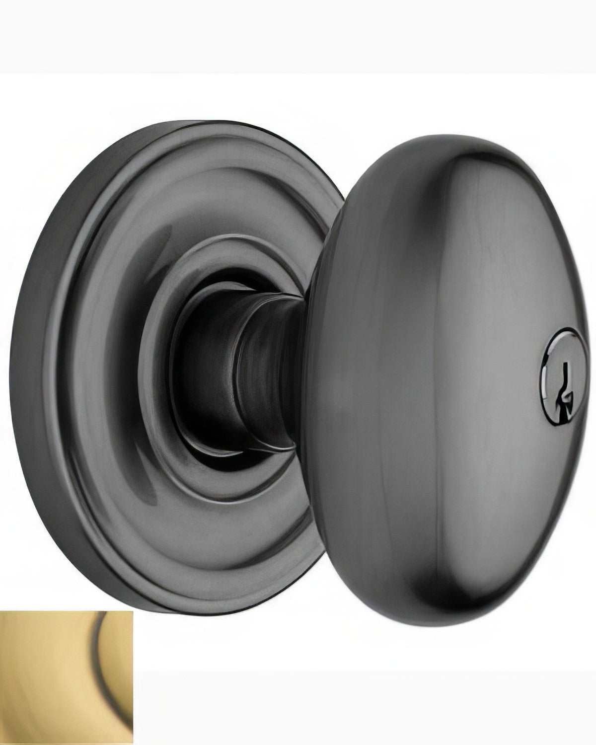 Baldwin 5225.ENTR Egg Style Keyed Knobset