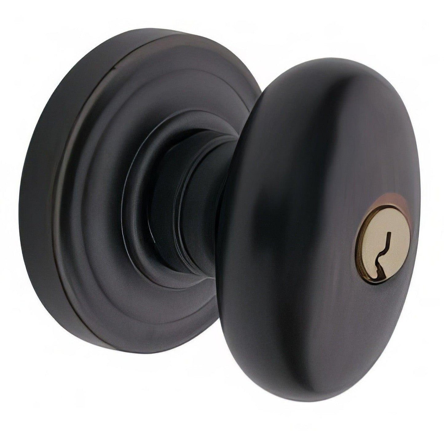 Baldwin 5225.ENTR Egg Style Keyed Knobset.
