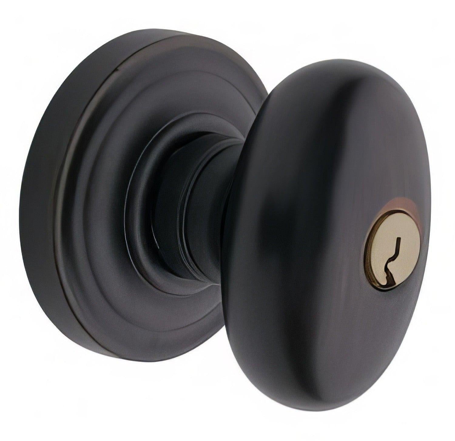 Baldwin 5225.ENTR Egg Style Keyed Knobset.