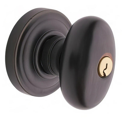 Baldwin 5225.ENTR Egg Style Keyed Knobset.