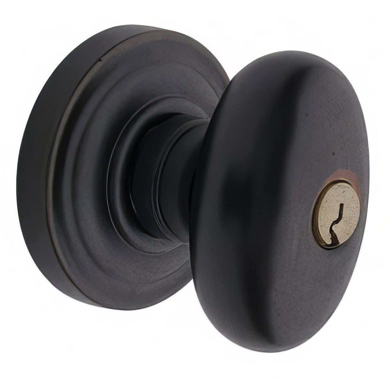 Baldwin 5225.ENTR Egg Style Keyed Knobset.