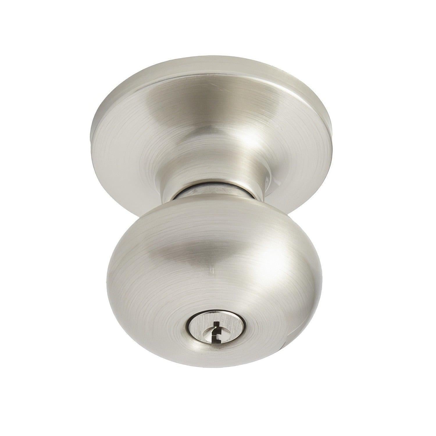 Better Home Products Noe Valley Mushroom Keyed Entry Door Knob.