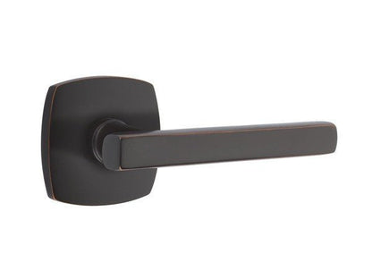 Emtek 5306FRLUS Freestone Dummy Door Lever Pair with Urban Modern Rose