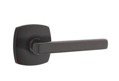 Emtek 5306FRLUS Freestone Dummy Door Lever Pair with Urban Modern Rose