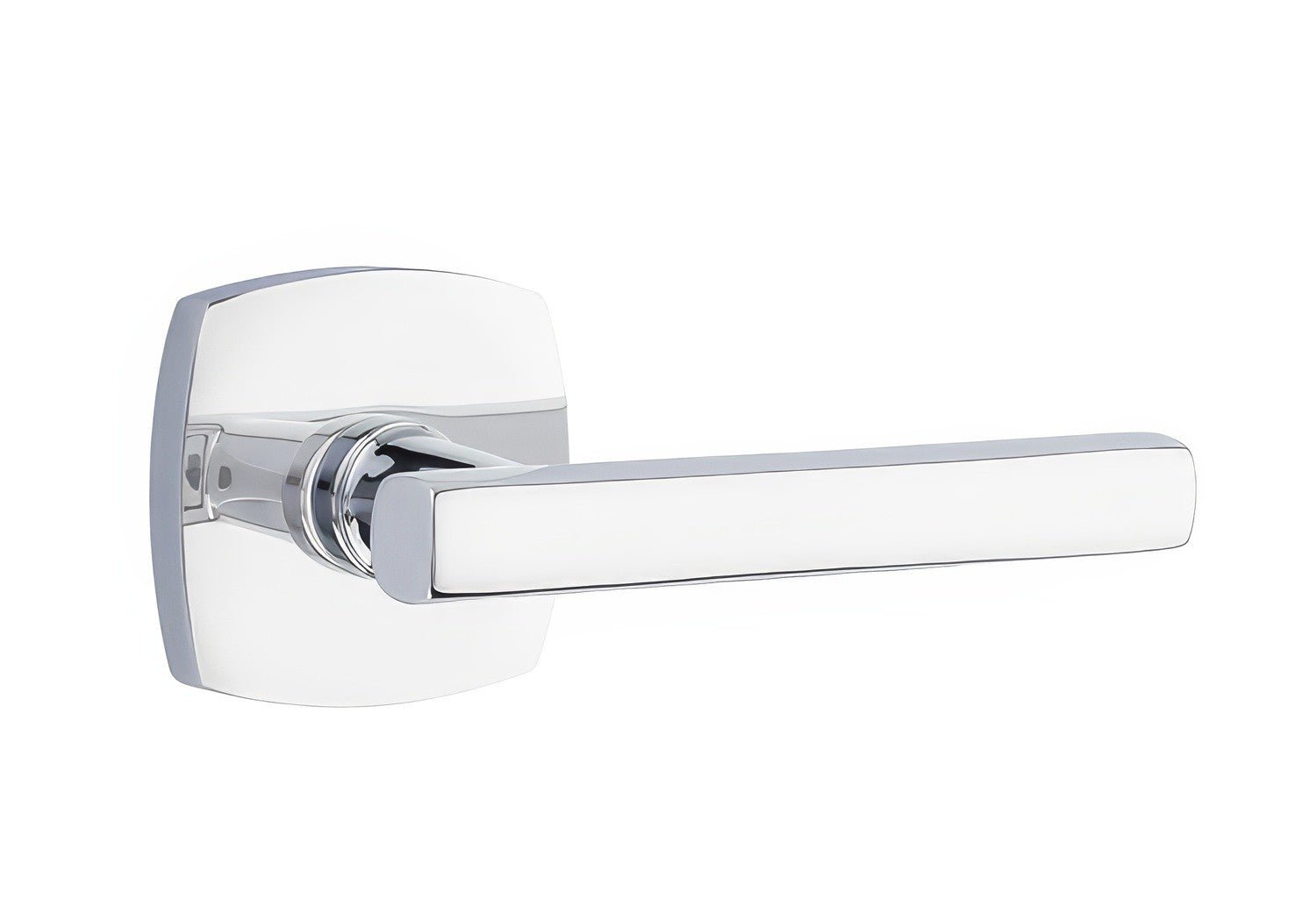 Emtek 5316FRLUSLH Freestone Lever Left Hand 2-3/8" Backset Passage with Urban Modern Rose