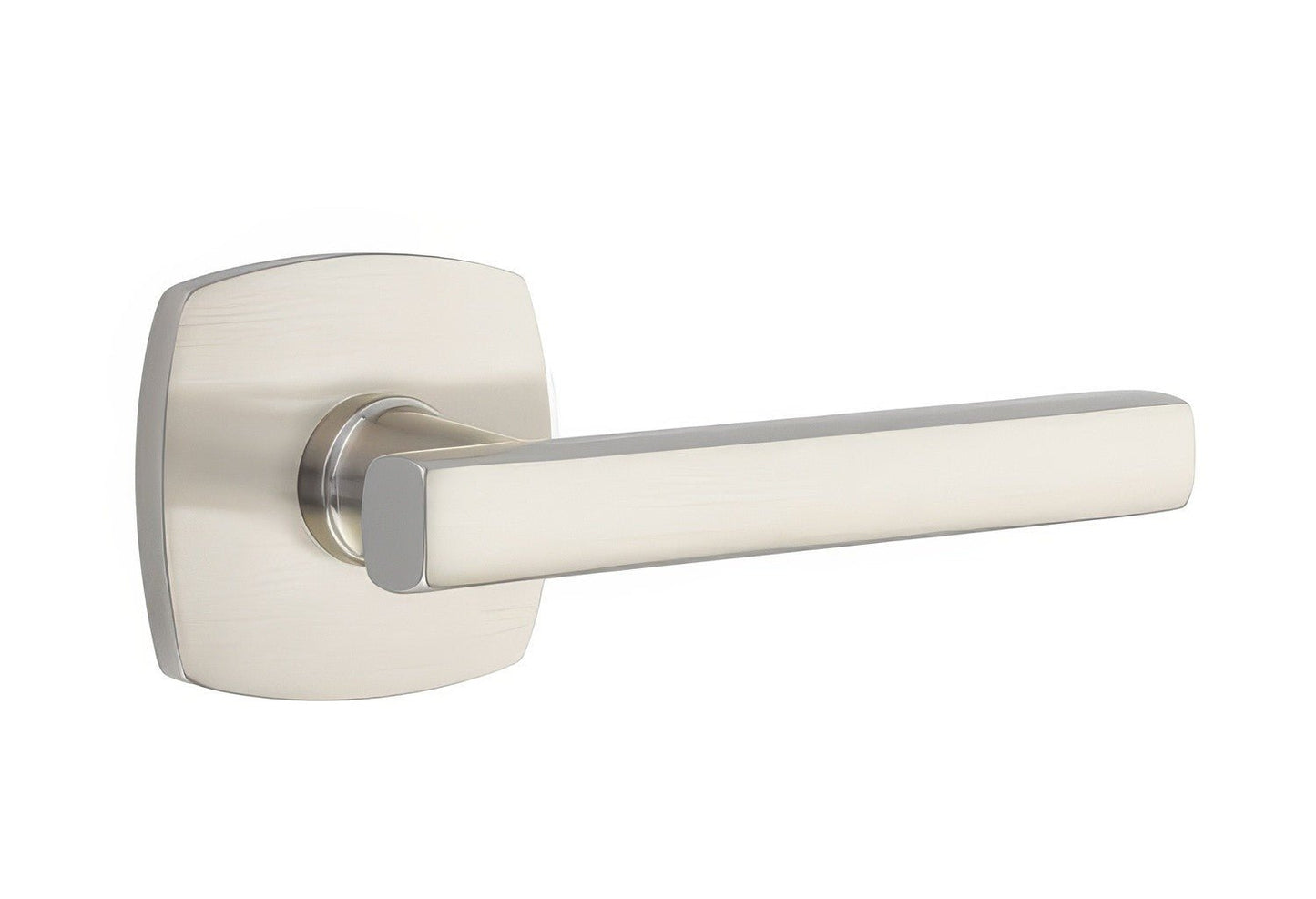 Emtek 5326FRLUSRH Freestone Lever Right Hand 2-3/8" Backset Privacy with Urban Modern Rose
