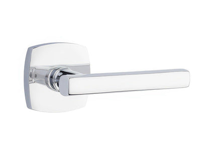Emtek 5326FRLUSRH Freestone Lever Right Hand 2-3/8" Backset Privacy with Urban Modern Rose