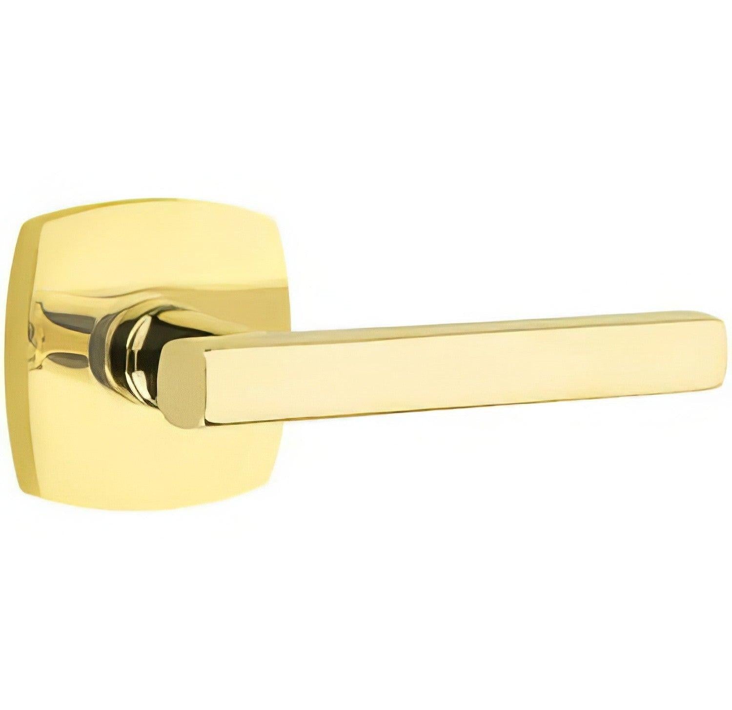 Emtek 5326FRLUSRH Freestone Lever Right Hand 2-3/8" Backset Privacy with Urban Modern Rose