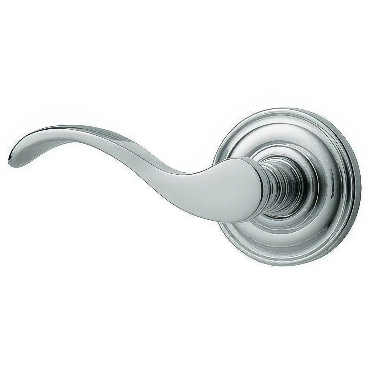 Baldwin 5455V.LDM Wave Left Hand Half Dummy Door Lever