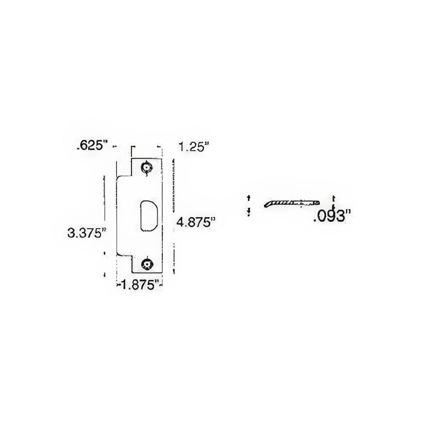 Baldwin 5510.ASTR ASA Strike 1-1/4"