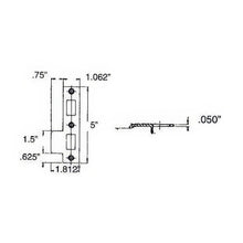 Baldwin 5528.L Combination Strike Plate