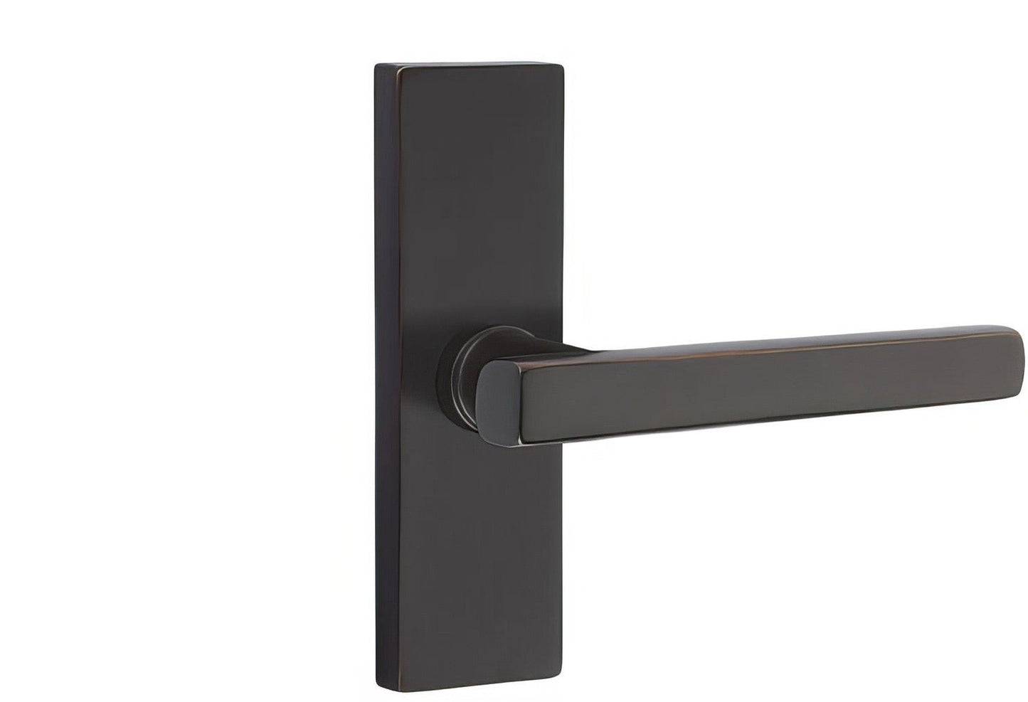 Emtek 5607FRLUSLH Freestone Lever Left Hand Thumbturn Privacy Stretto Narrow Trim Lockset