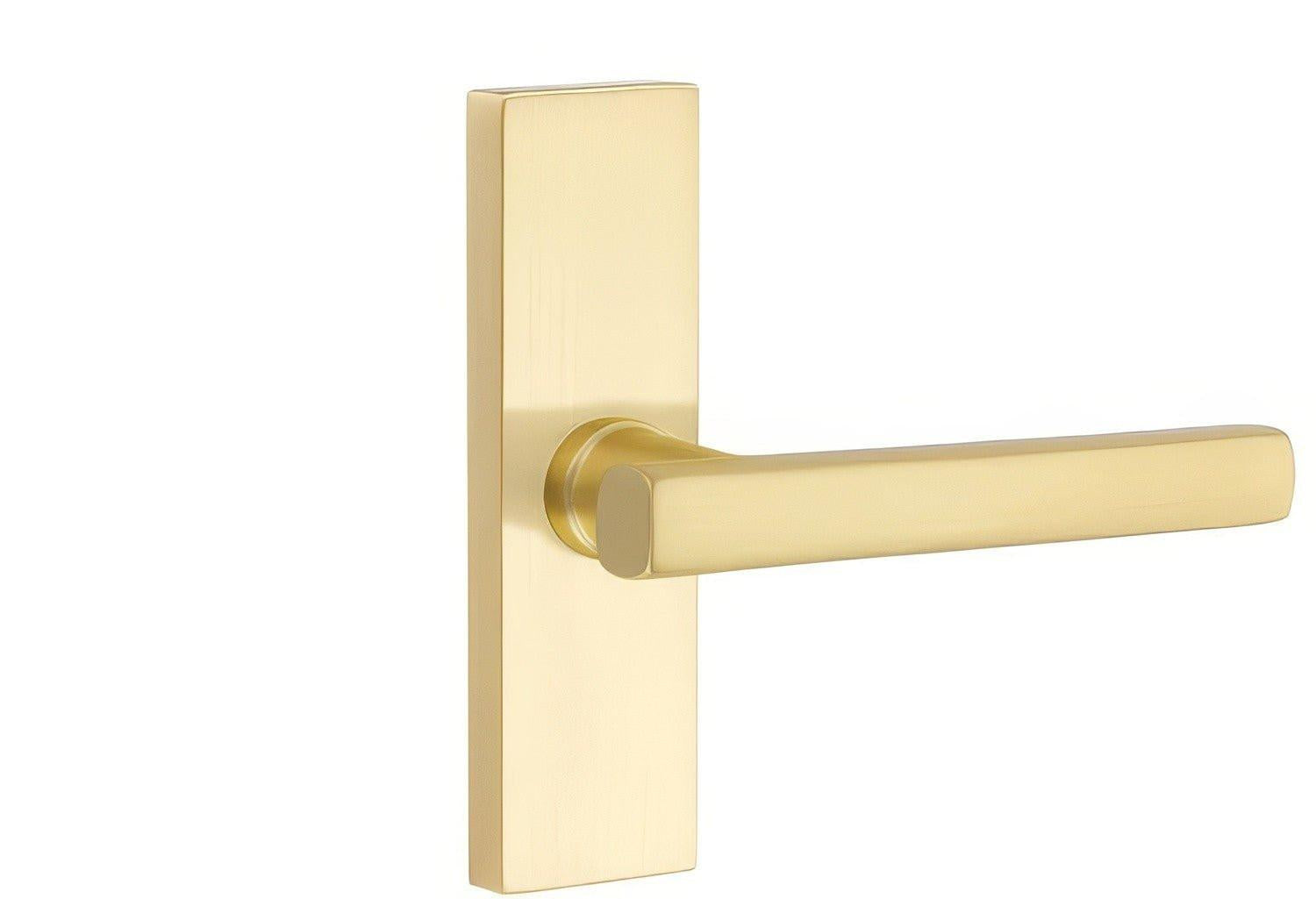 Emtek 5607FRLUSRH Freestone Lever Right Hand Thumbturn Privacy Stretto Narrow Trim Lockset