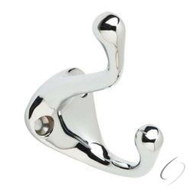 Ives 572B26 Solid Brass Coat and Hat Hook Bright Chrome Finish.