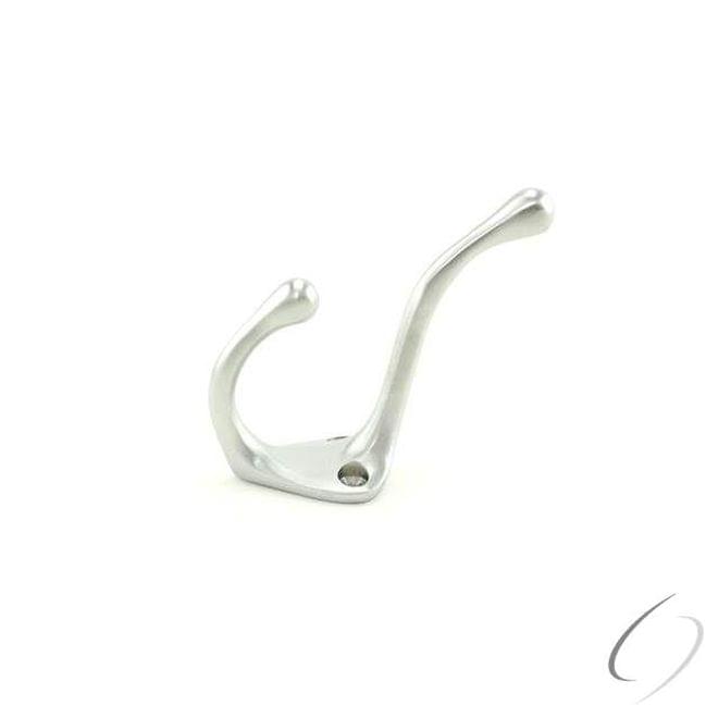 Ives 572B26D Solid Brass Coat and Hat Hook Satin Chrome Finish.