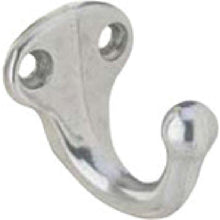 Ives 581A92 Aluminum Single Wardrobe Hook Aluminum Finish.