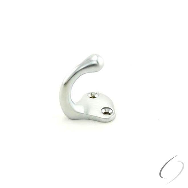 Ives 581B26D Solid Brass Single Wardrobe Hook Satin Chrome Finish.