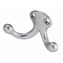 Ives 582A14 Aluminum Double Wardrobe Hook Bright Nickel Finish.
