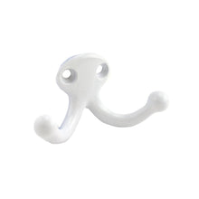 Ives 582AW Aluminum Double Wardrobe Hook White Finish.