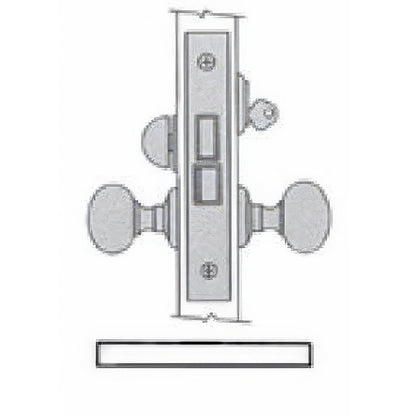 Baldwin 6010.R Right Hand Entry Mortise Lock.