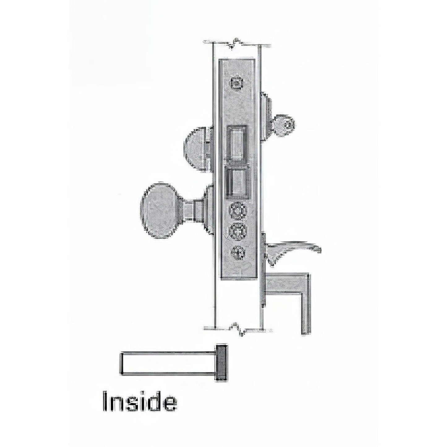 Baldwin 6020.L Left Hand Entry Mortise Lock.