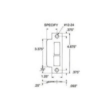 Baldwin 6037.R214 Right Hand Extended Lip