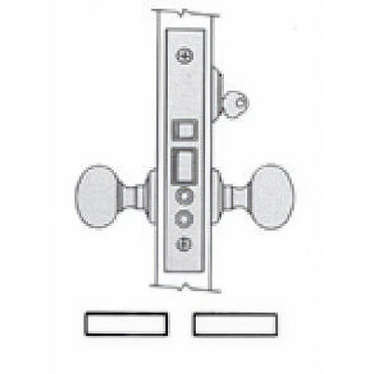 Baldwin 6060.RLS Right Hand Lever Strength Corridor and Office Mortise Lock