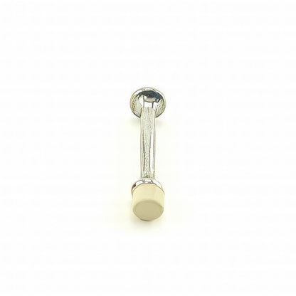 Ives 60A 3-3/4" Projection Aluminum Rigid Baseboard Door Stop 1" Base Diameter.