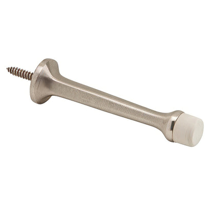 Ives 60MB 3-3/4" Projection Solid Brass Rigid Baseboard Door Stop 1" Base Diameter.