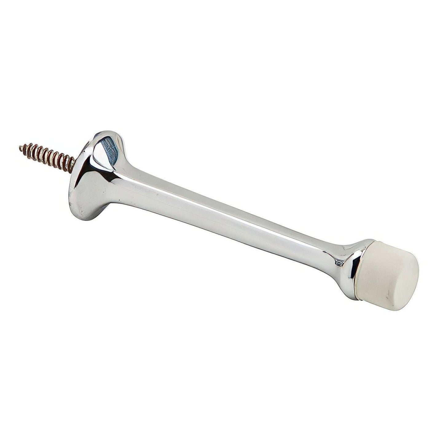 Ives 60MB 3-3/4" Projection Solid Brass Rigid Baseboard Door Stop 1" Base Diameter.