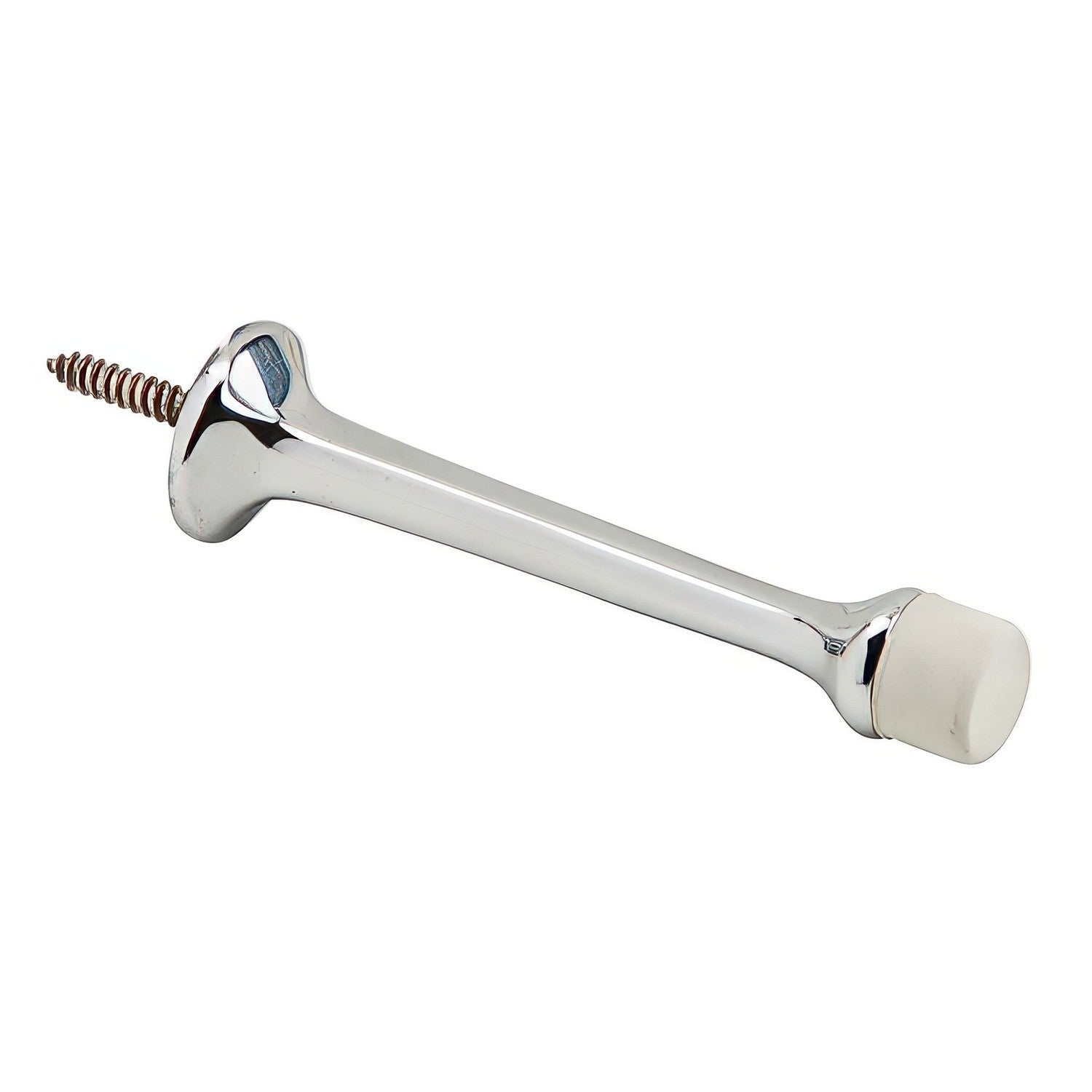 Ives 60MB 3-3/4" Projection Solid Brass Rigid Baseboard Door Stop 1" Base Diameter.